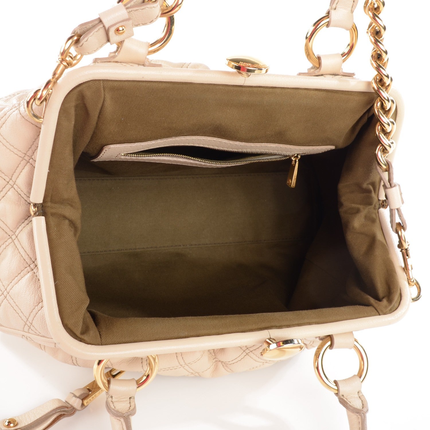 Marc Jacobs Calfskin Quilted Stam Milk 5 of 10