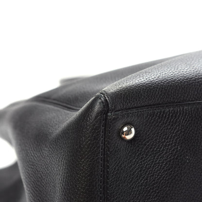 Chanel Calfskin Cerf Executive Shopper Tote Black 11 of 15