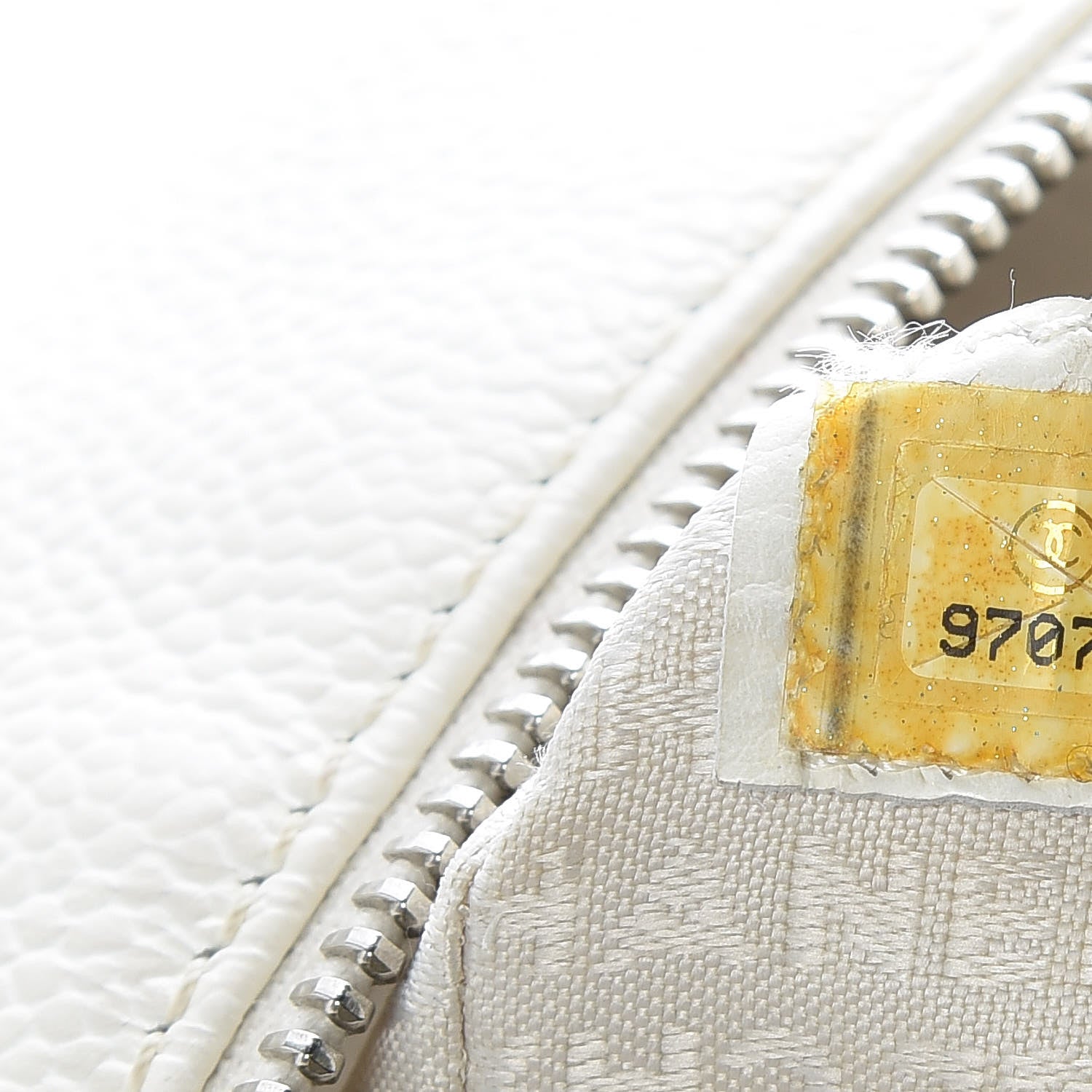 Chanel Caviar Perforated Bowler White 7 of 15