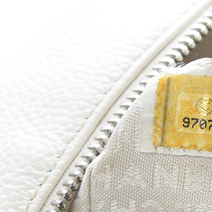 Chanel Caviar Perforated Bowler White 7 of 15