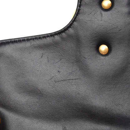 Gucci Calfskin Matelasse Small GG Marmont Shoulder Bag Black 8 of 11