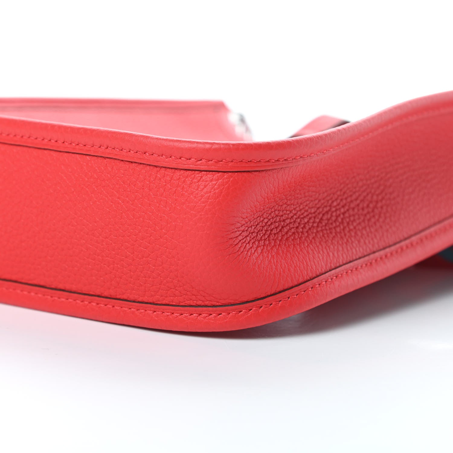 Hermes Taurillon Maurice Evelyne TPM Rouge De Coeur Bleu Du Nord 10 of 11