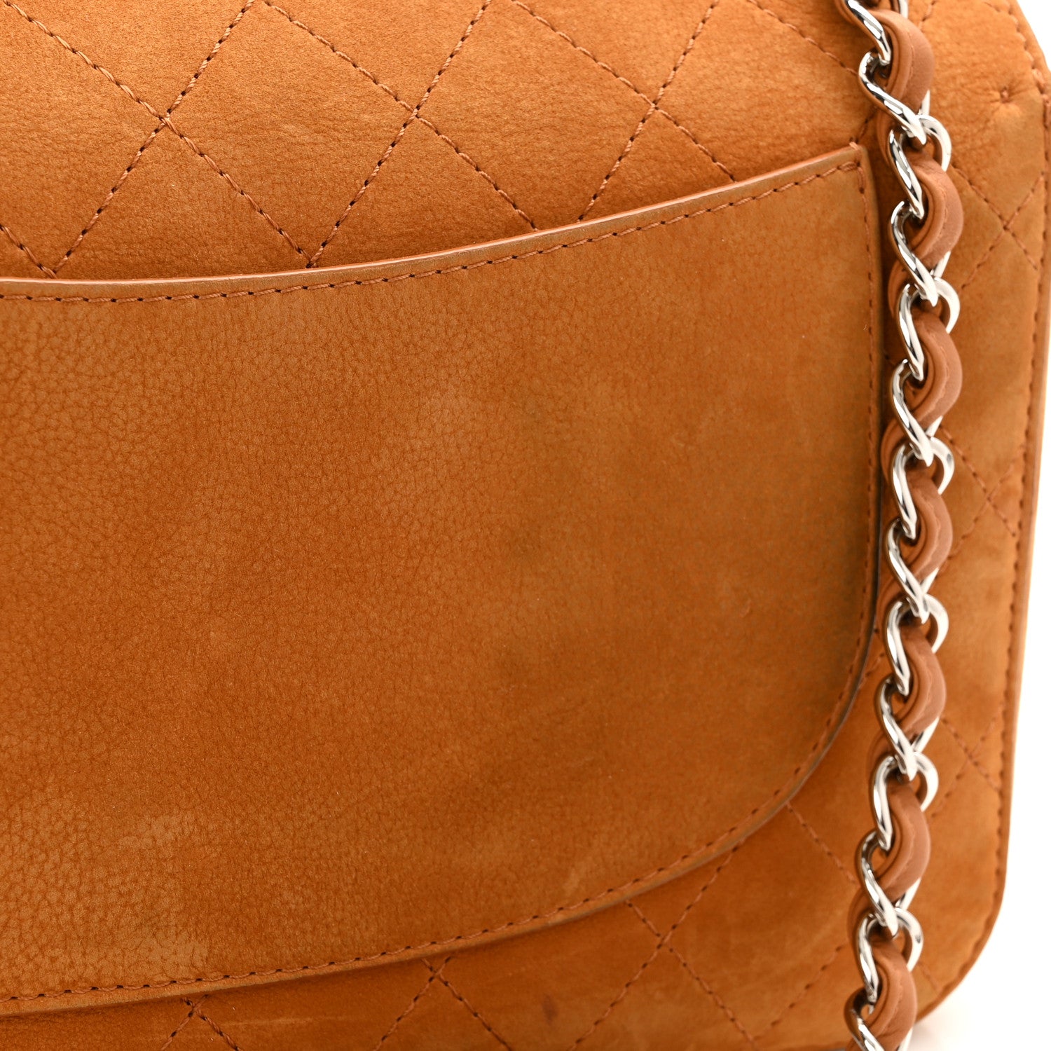 Chanel Nubuck Bull Jumbo Double Flap Camel 11 of 11