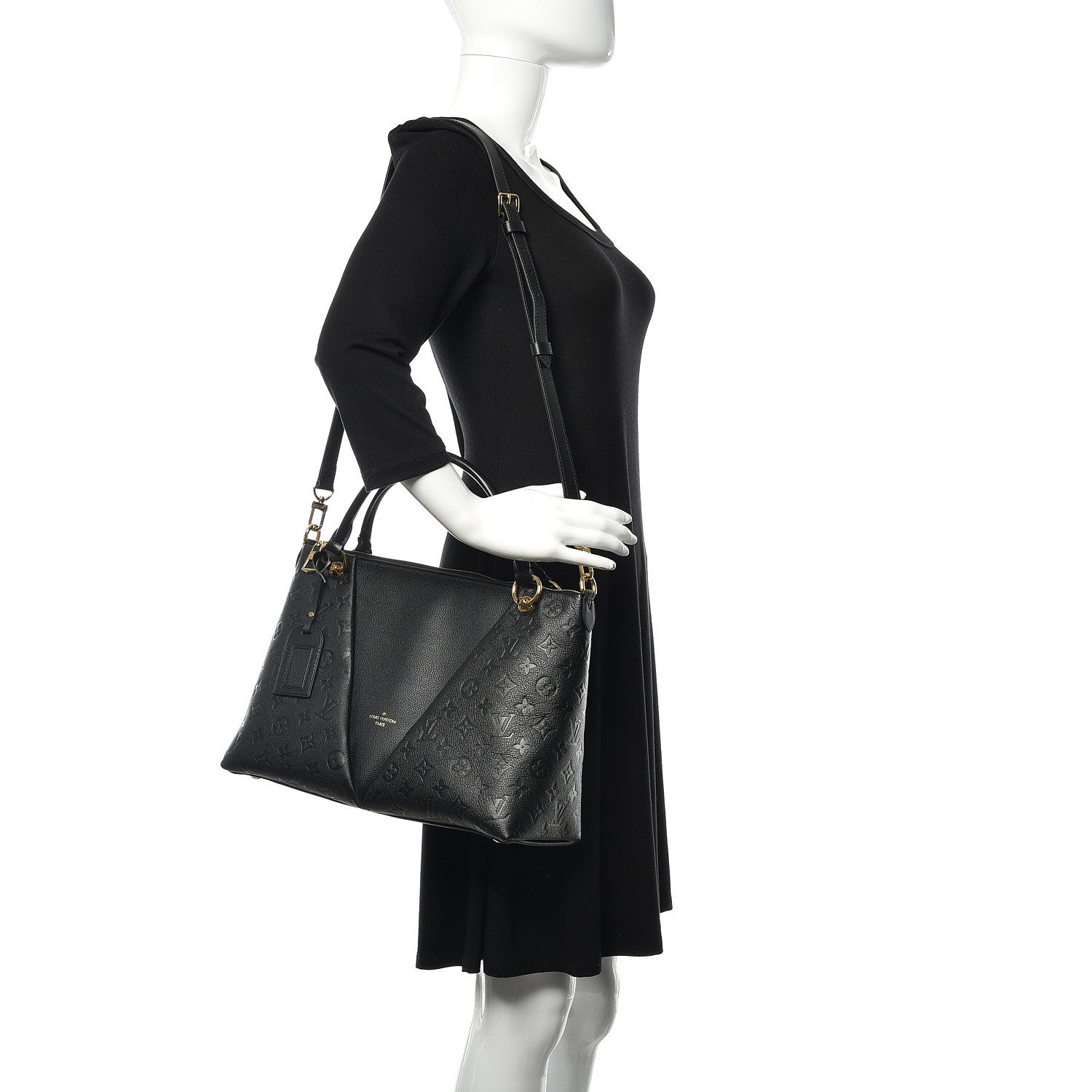 Louis Vuitton Empreinte V Tote MM Black 2 of 12