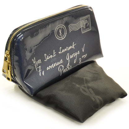 Saint Laurent Patent Y-Mail Cosmetic Case 3 of 8