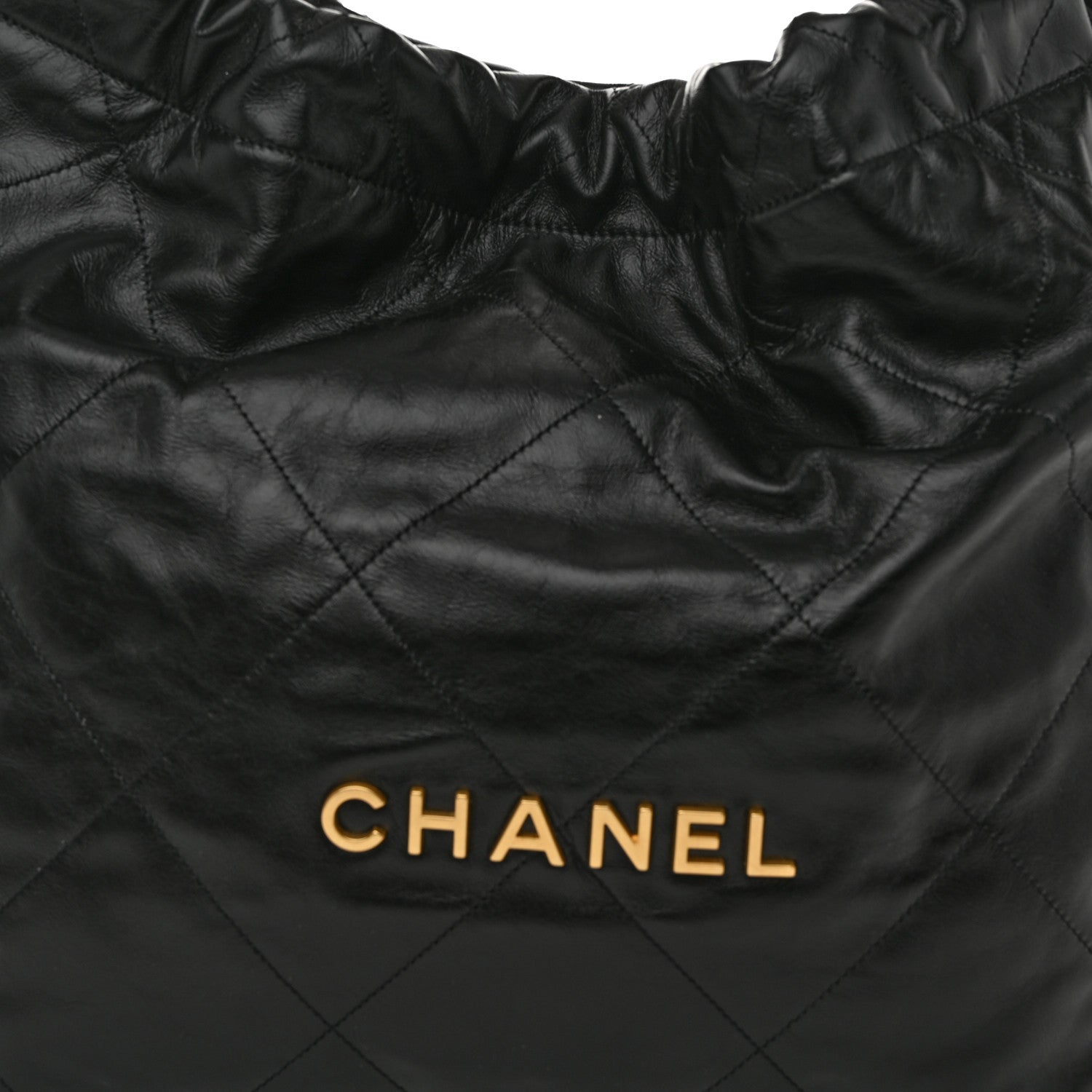 Chanel Shiny Calfskin Quilted Chanel 22 Black 9 of 11