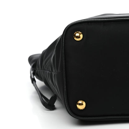 Prada Tessuto Nylon Saffiano Tote Black 7 of 9