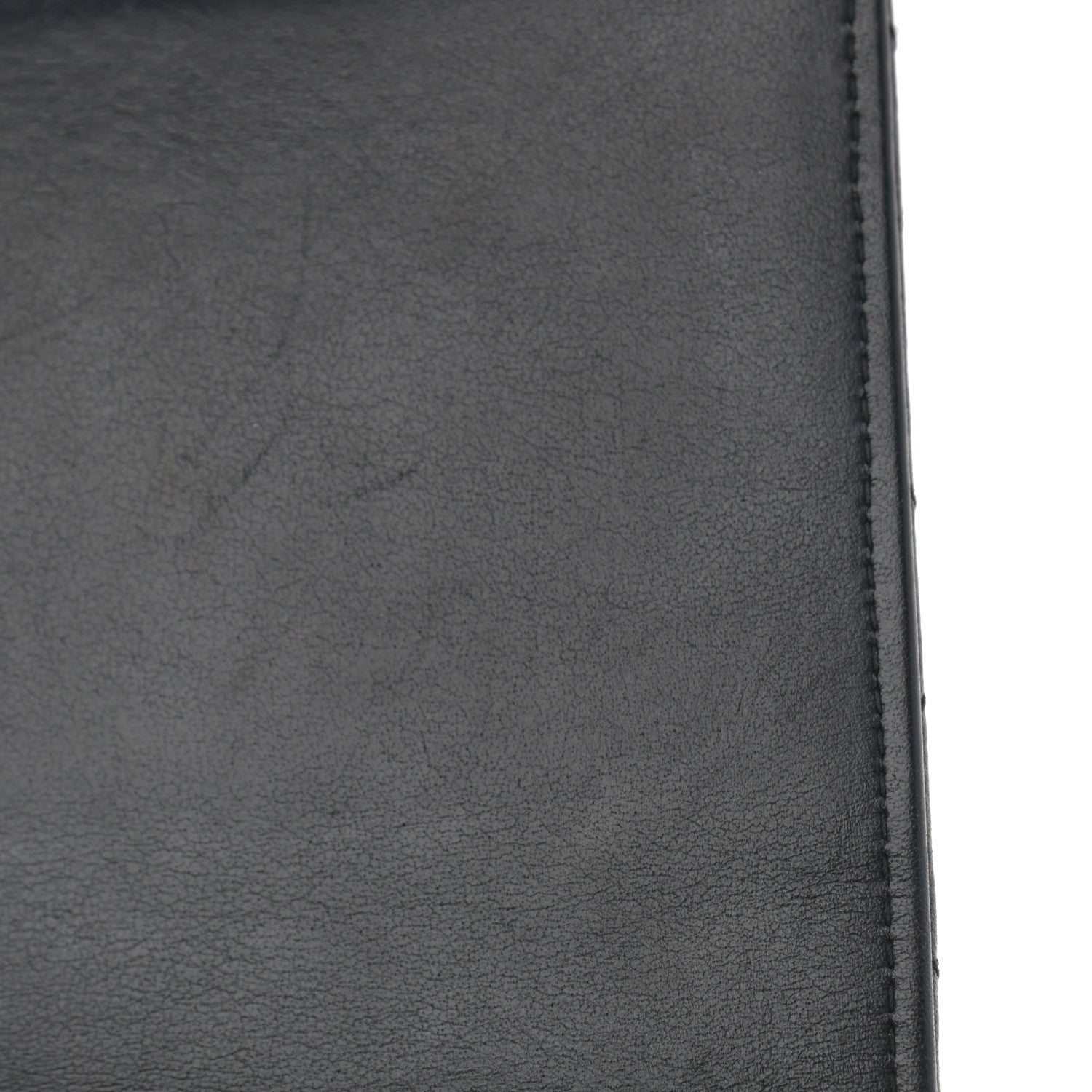 Chanel Letter Calfskin Embossed Quilted Square Wallet On Chain WOC Black 26 of 27