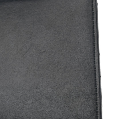 Chanel Letter Calfskin Embossed Quilted Square Wallet On Chain WOC Black 26 of 27