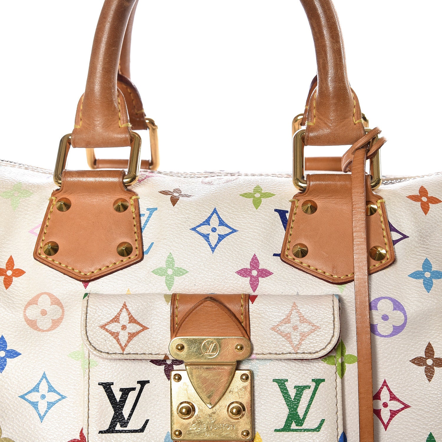 Louis Vuitton Monogram Multicolor Speedy 30 White 10 of 10