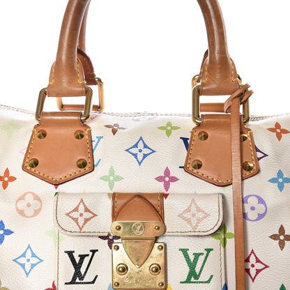 Louis Vuitton Monogram Multicolor Speedy 30 White 10 of 10