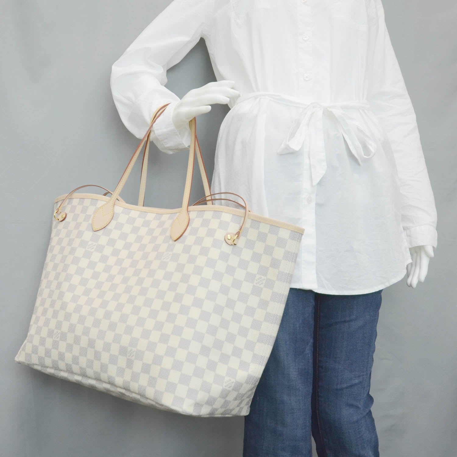 Louis Vuitton Damier Azur Neverfull GM 2 of 11