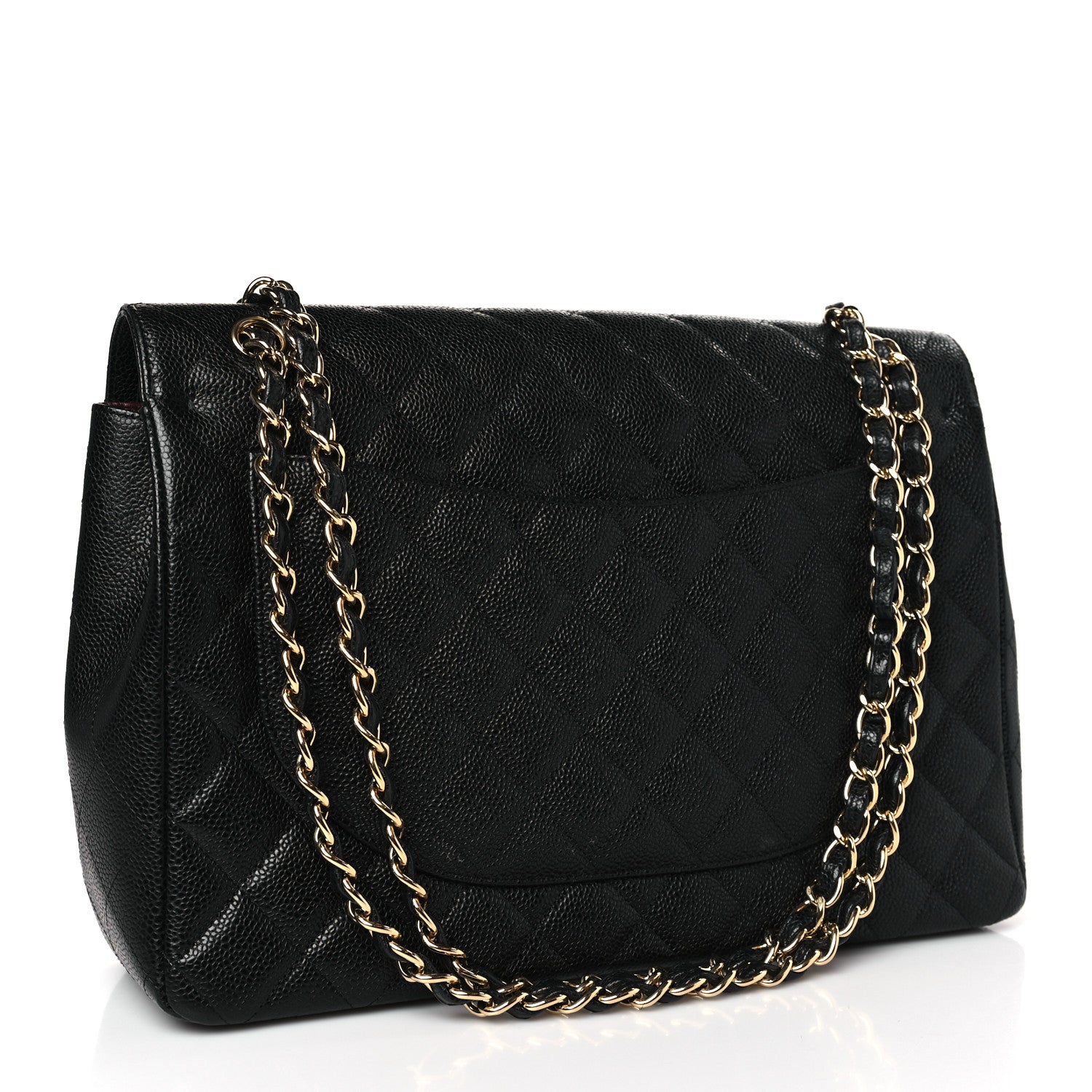 Chanel Caviar Quilted Maxi Double Flap Black 3 of 9