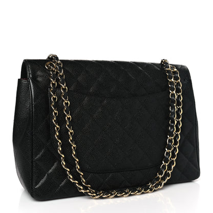 Chanel Caviar Quilted Maxi Double Flap Black 3 of 9