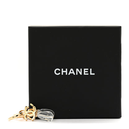 Chanel Bead CC Drop Earrings Gold 5 of 5