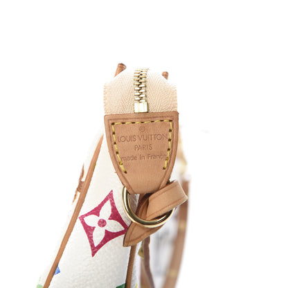 Louis Vuitton Monogram Multicolor Pochette Accessories White 10 of 10