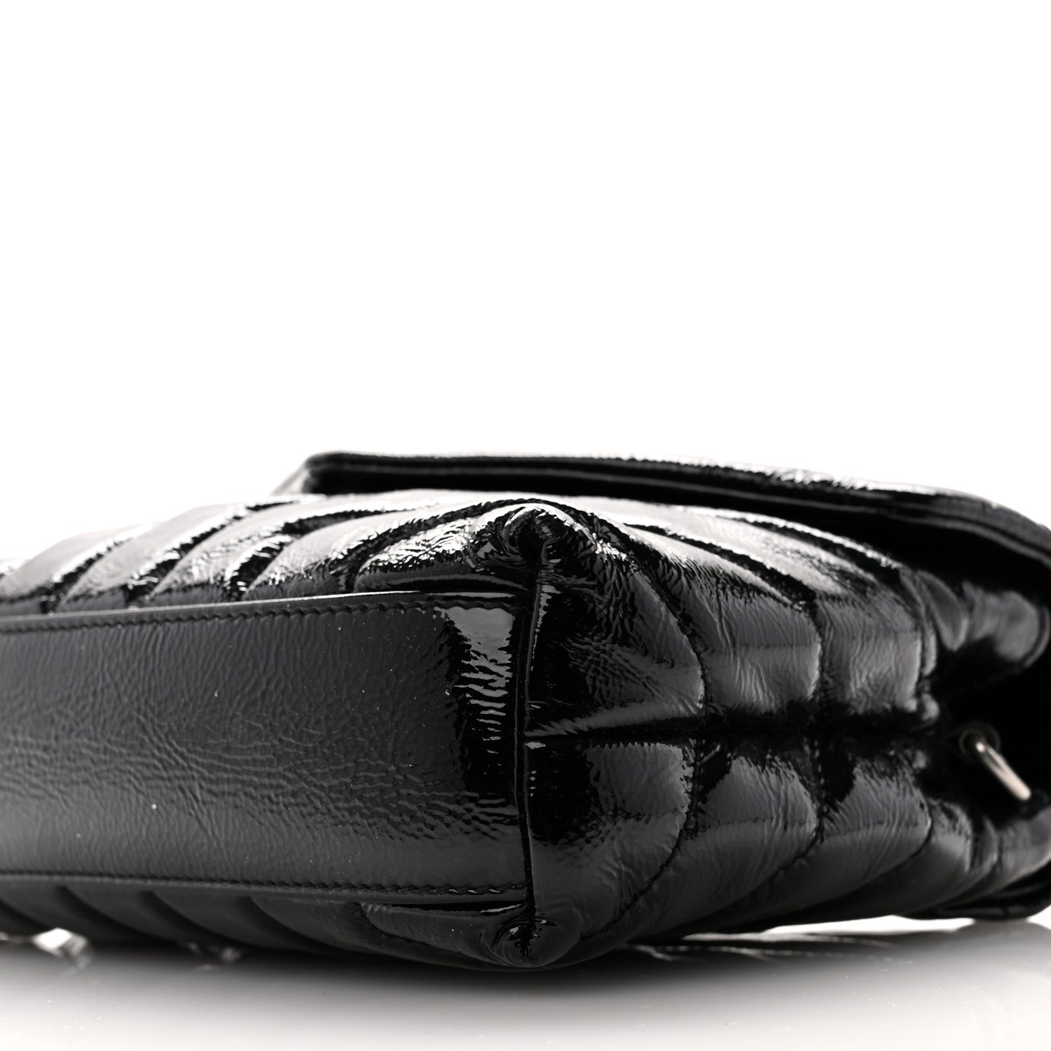 Saint Laurent Patent Y Quilted Monogram Toy Loulou Crossbody Bag Black 11 of 11