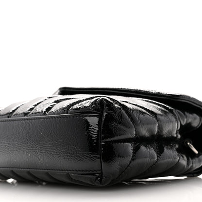 Saint Laurent Patent Y Quilted Monogram Toy Loulou Crossbody Bag Black 11 of 11