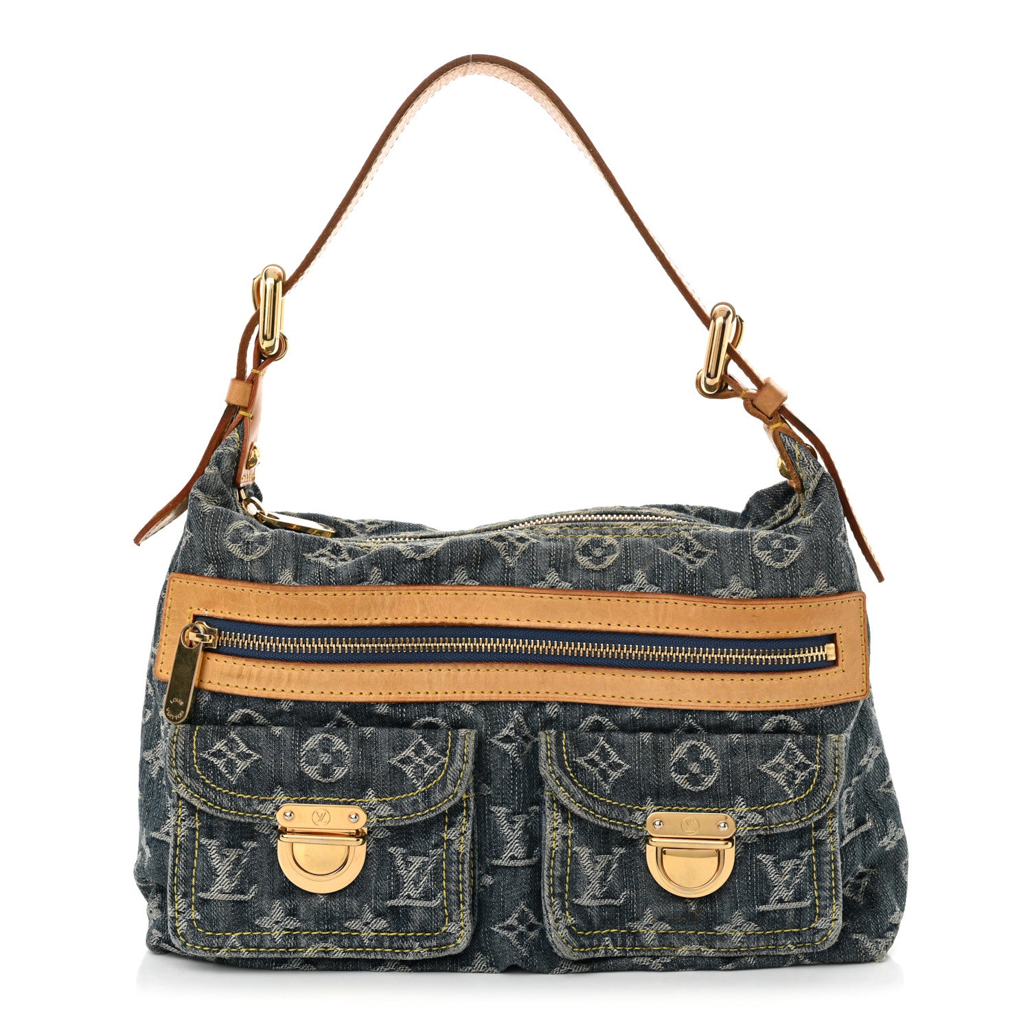 Louis Vuitton Monogram Denim Baggy PM Blue 1 of 14