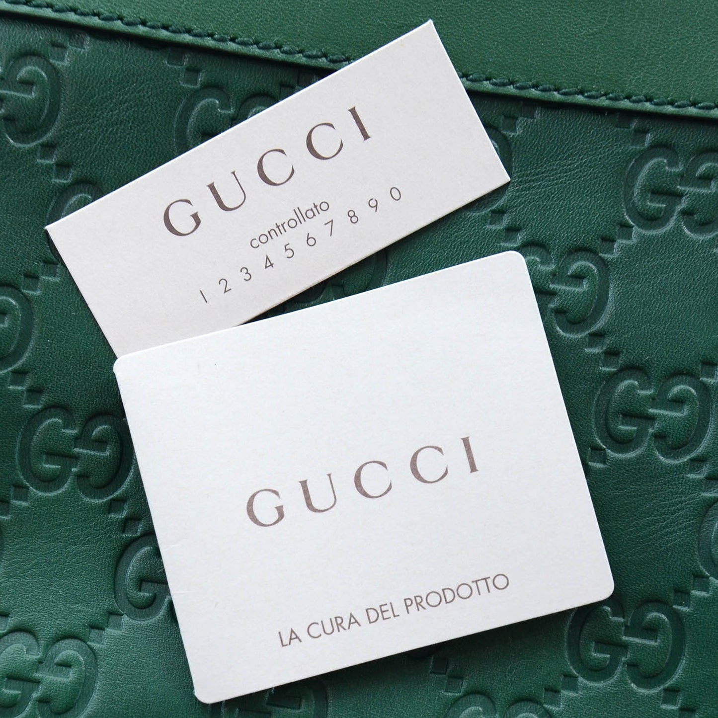 Guccissima Wristlet Green