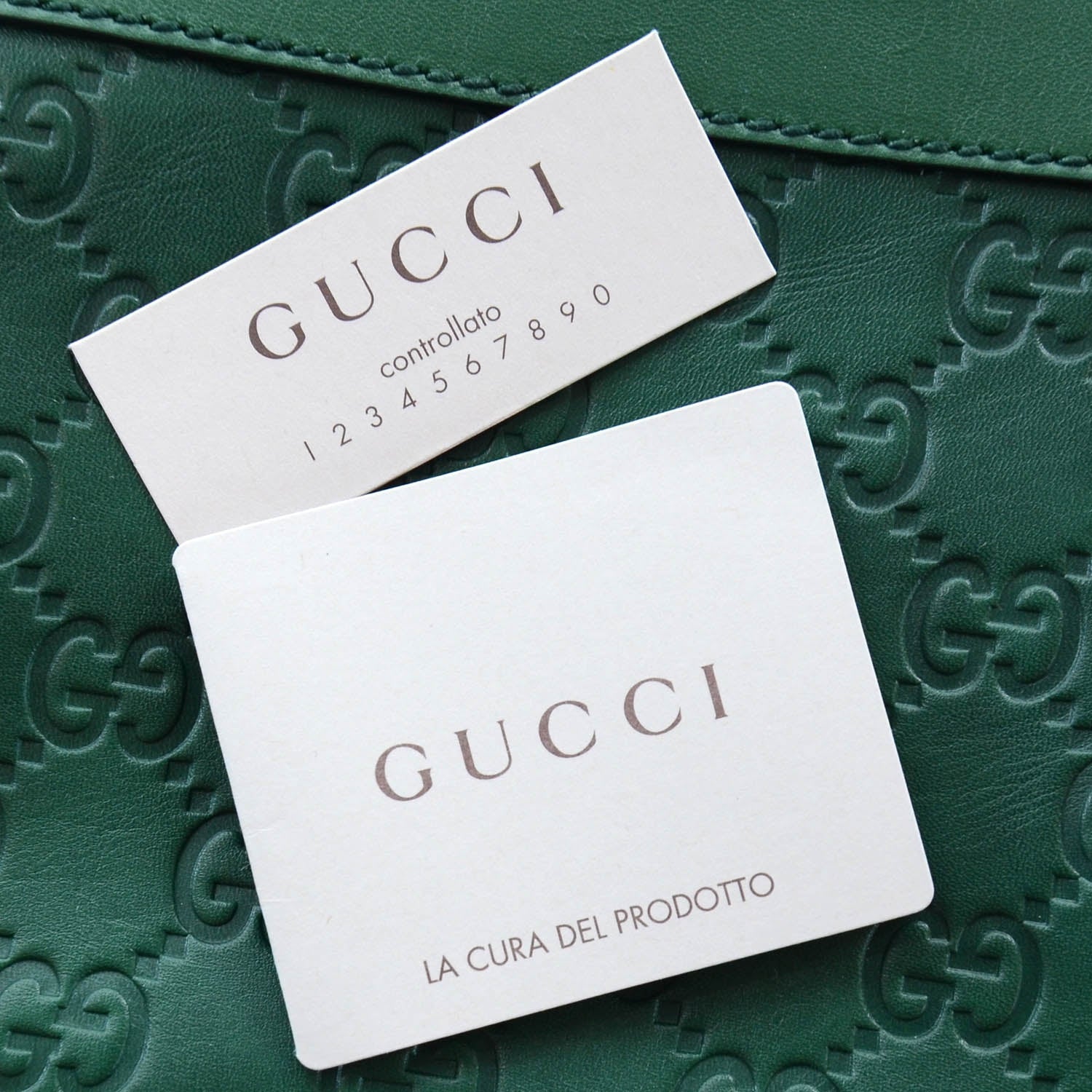 Gucci Guccissima Wristlet Green 8 of 10