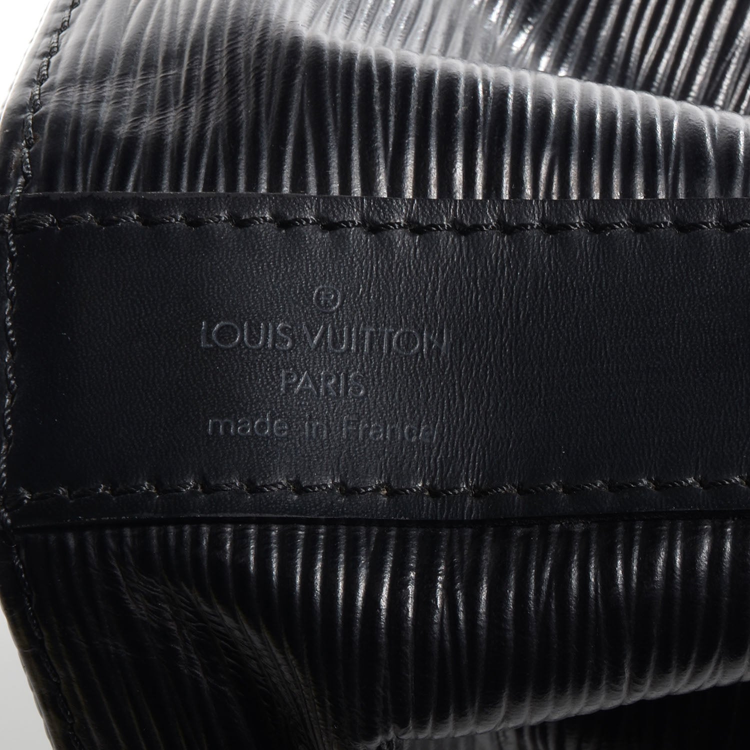 Louis Vuitton Epi Sac a Dos Drawstring Bag Black 6 of 7
