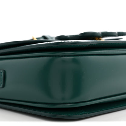 Celine Shiny Calfskin Teen Cuir Triomphe Pine Green 8 of 10