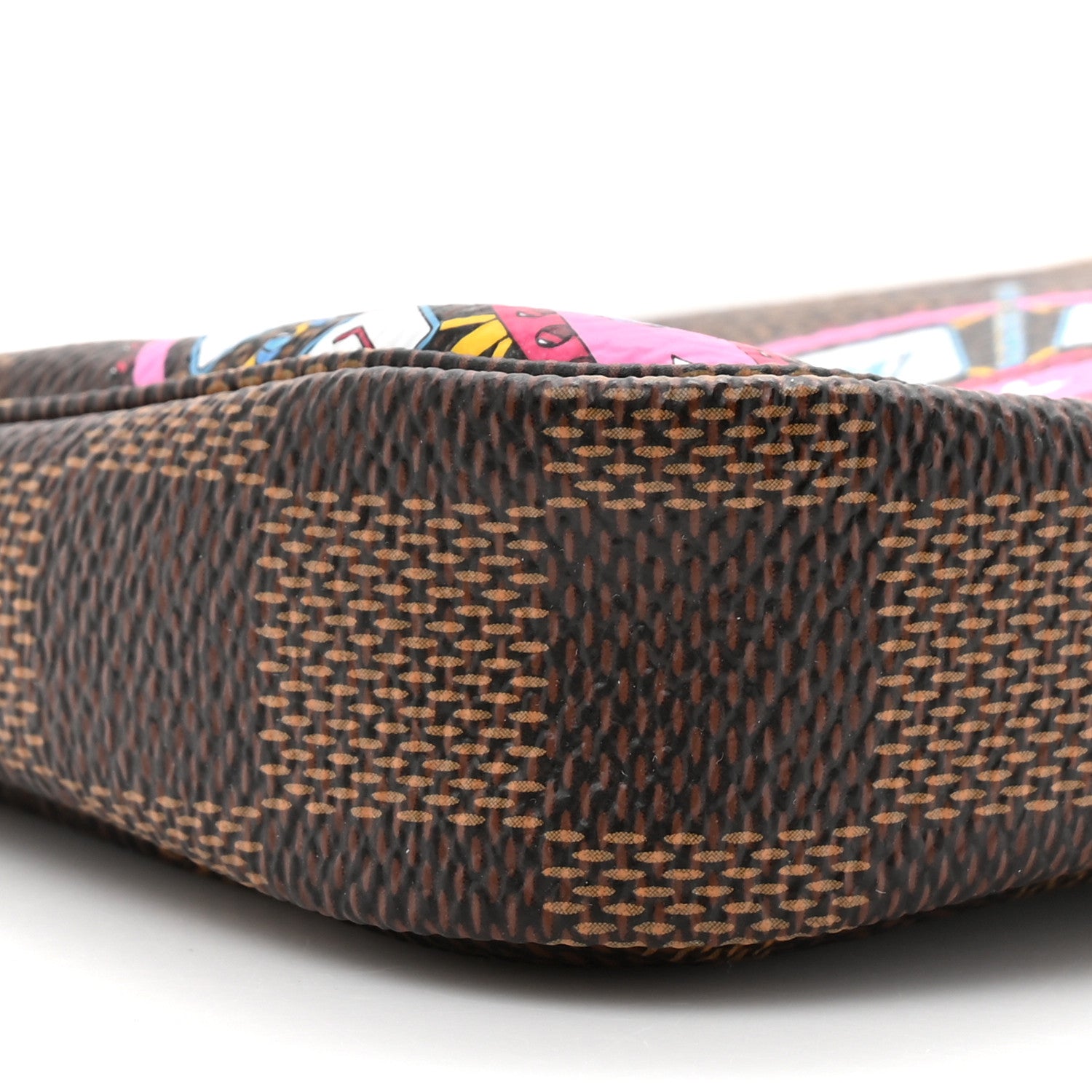 Louis Vuitton Damier Ebene 2020 Christmas Animation Big Wheel Mini Pochette Accessories Rose Ballerine 10 of 11