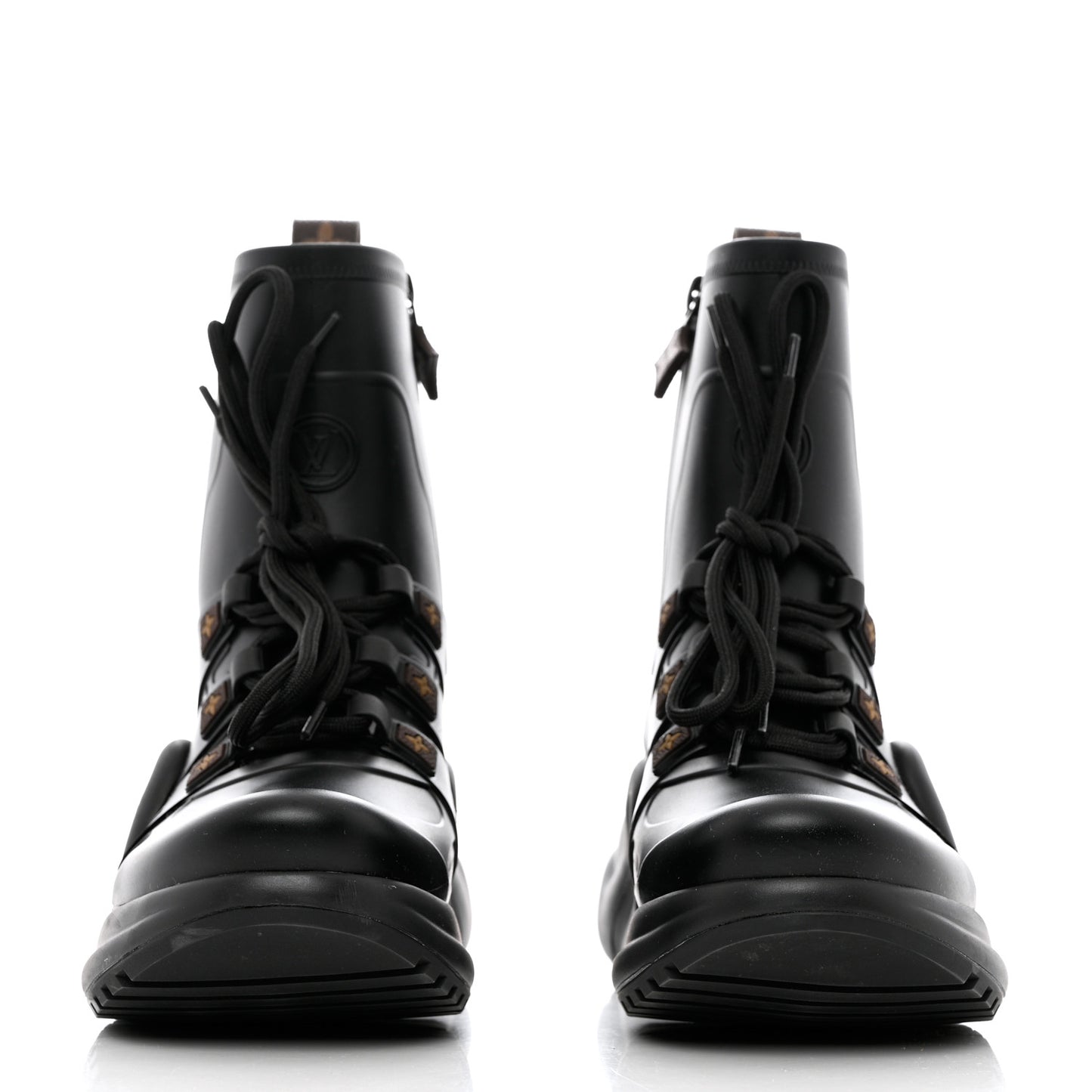 Mat Rubber Monogram LV Archlight Sneaker Boots 39 Black