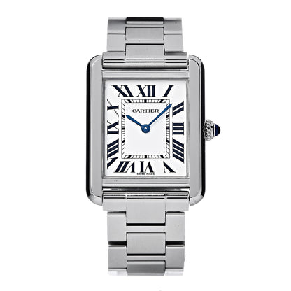 Cartier Stainless Steel 24mm Tank Solo Quartz Watch 1 of 7