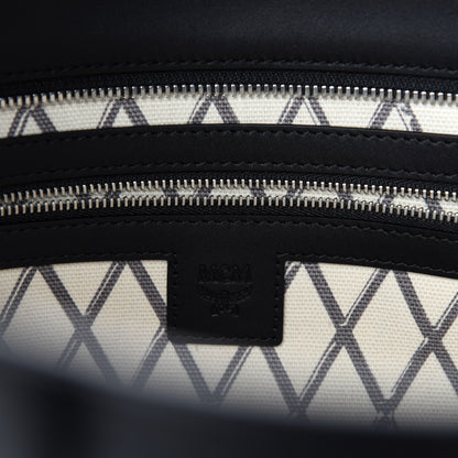 MCM Visetos Toni Shopper Tote Black 8 of 12