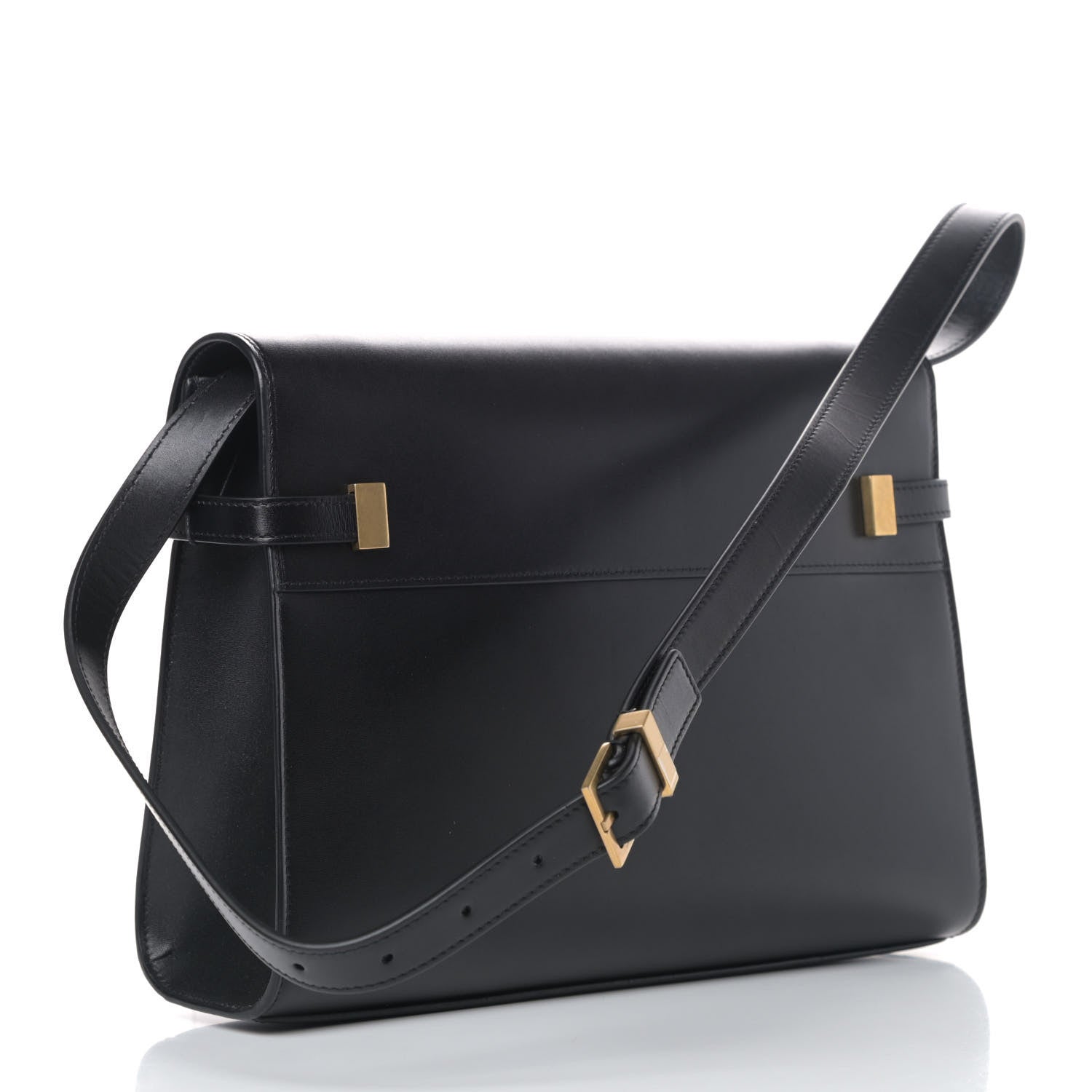 Saint Laurent Smooth Calfskin Manhattan Shoulder Bag Black 2 of 8
