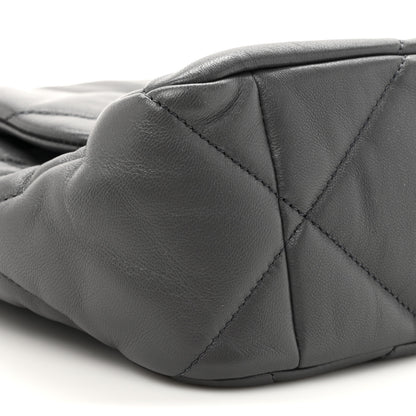 Chanel Quilted Large Chanel 19 Flap Dark Grey 10 of 10