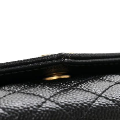 Saint Laurent Grain De Poudre Textured Mixed Matelasse Triquilt Small Monogram Envelope Wallet Black 10 of 10