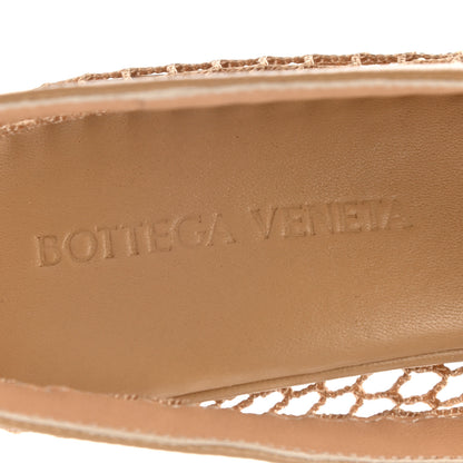 Bottega Veneta Mesh Nappa Chunky Chain Sandals 37 Beige Pony 7 of 8