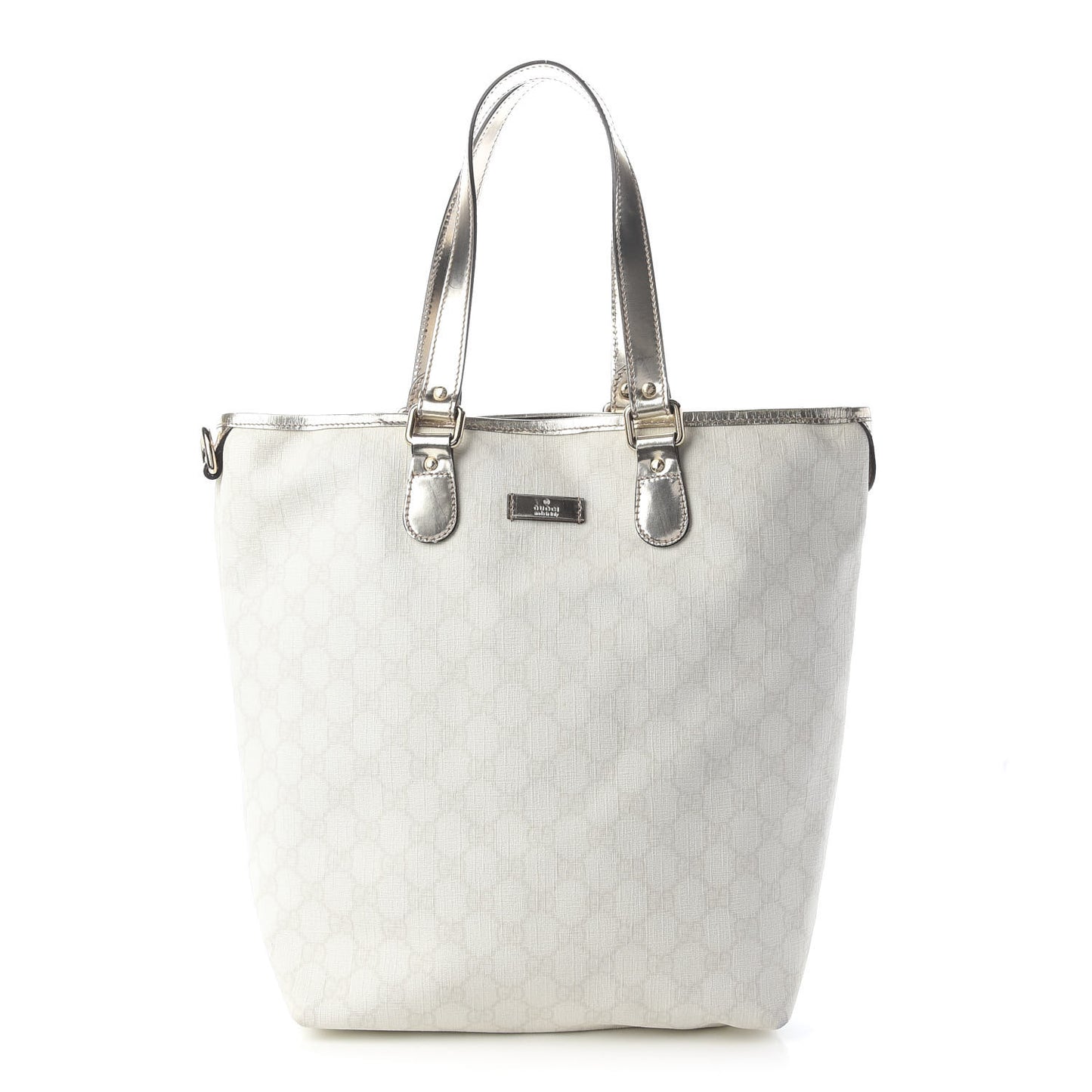 GG Plus Monogram Medium Joy Tote Platinum