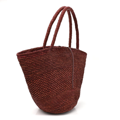 The Row Raffia Emilie Tote Bag Mocha 2 of 8