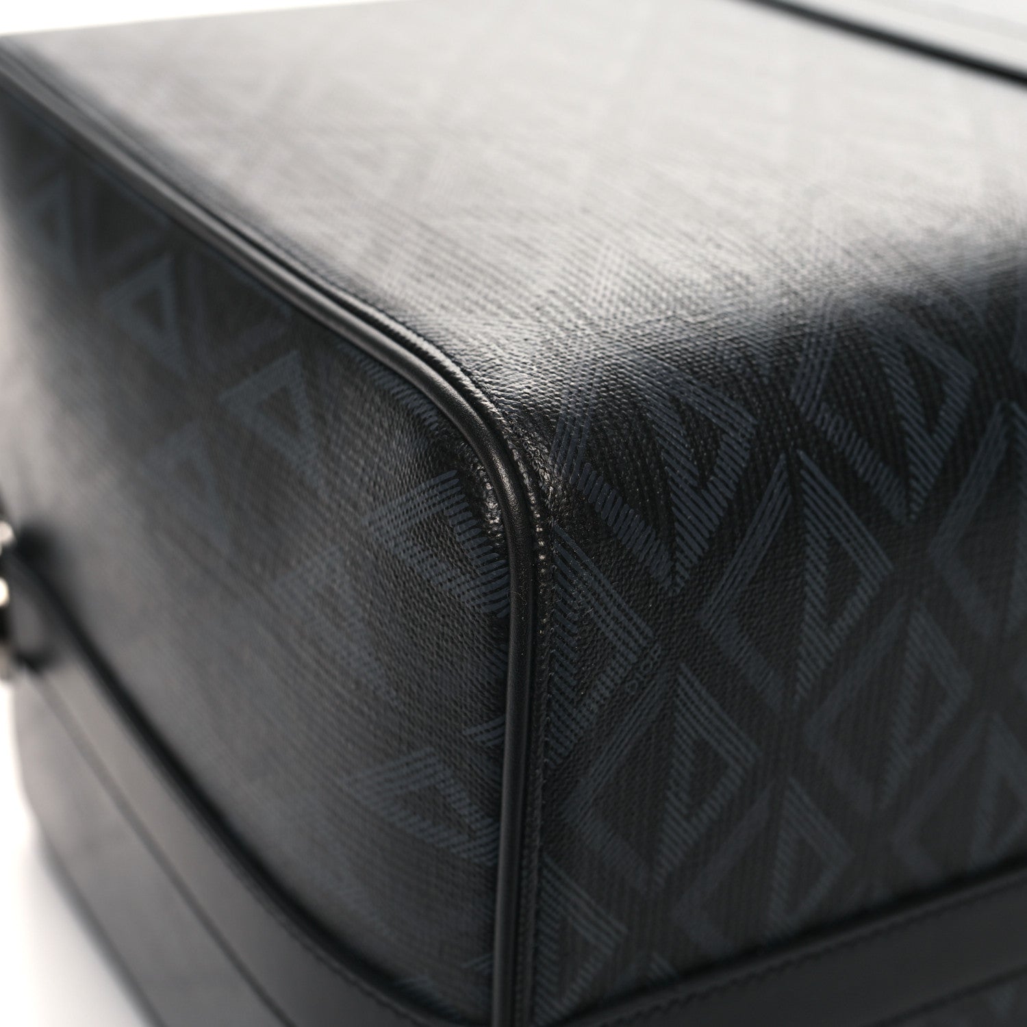 Christian Dior CHRISTIAN DIOR Coated Canvas CD Diamond Lingot 50 Bag Black 8 of 11