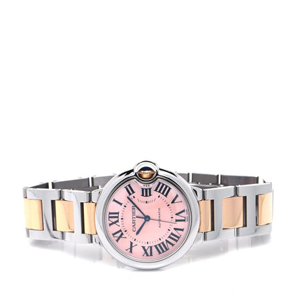 Cartier Stainless Steel 18K Pink Gold Pink Mother of Pearl 36mm Ballon Bleu De Cartier Automatic Watch 2 of 4