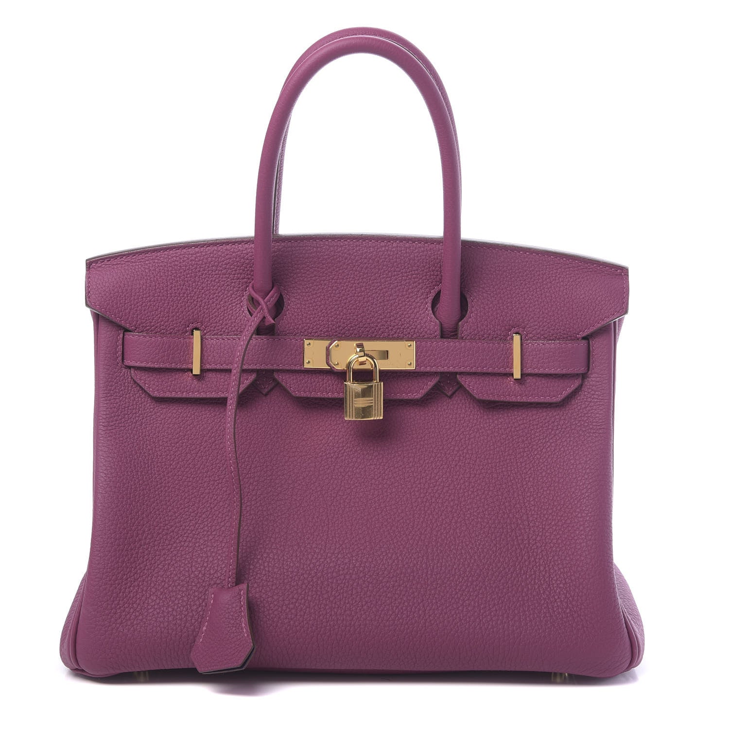 Hermes Togo Horseshoe Birkin 30 Anemone Iris 1 of 11