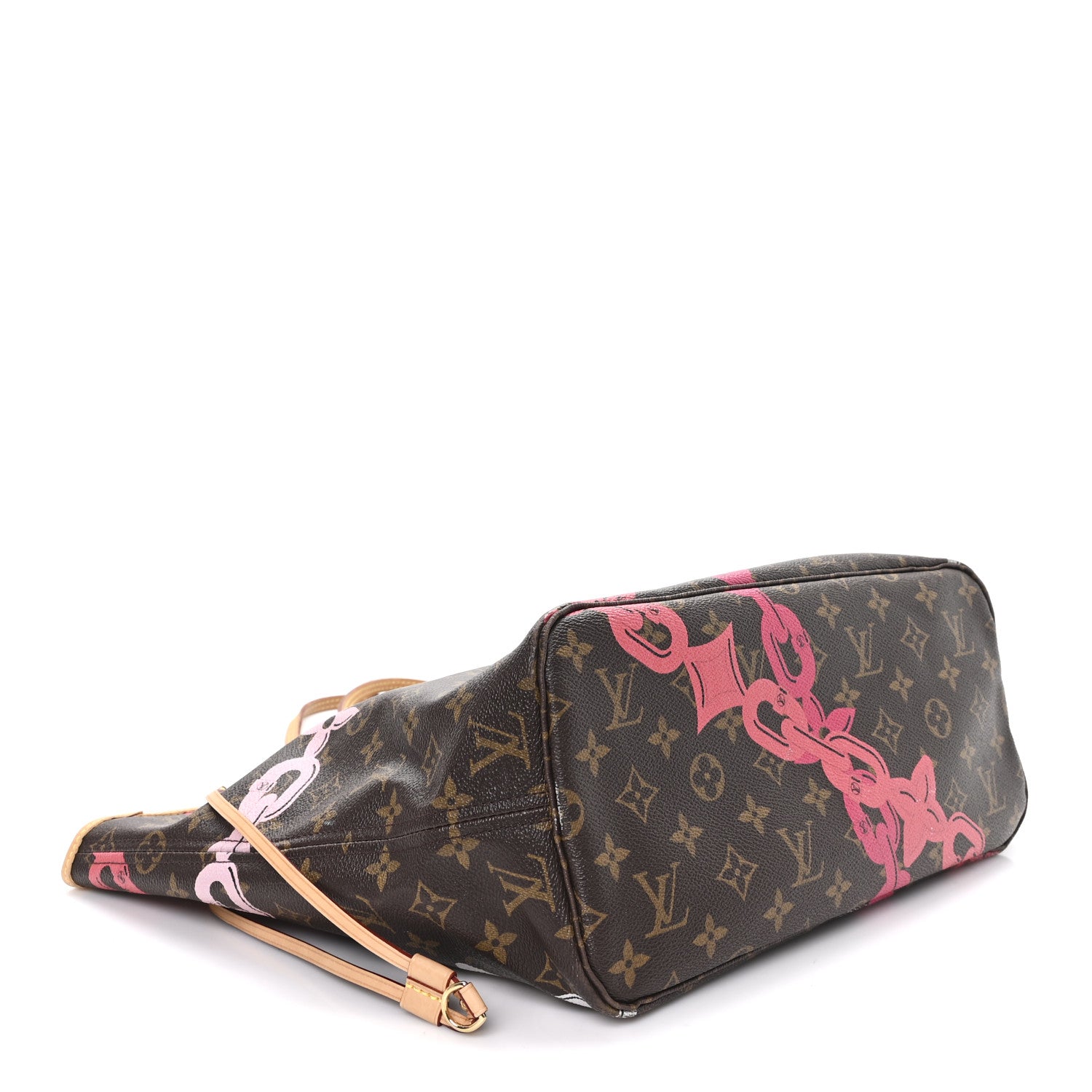 Louis Vuitton Monogram Bay Neverfull MM Rose Ballerine Poppy 5 of 13