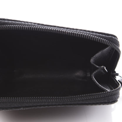 Gucci Monogram Zip Around Coin Purse Black 6 of 9