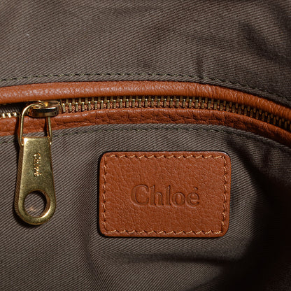 Chloe Calfskin Large Marcie Satchel Tan 6 of 10