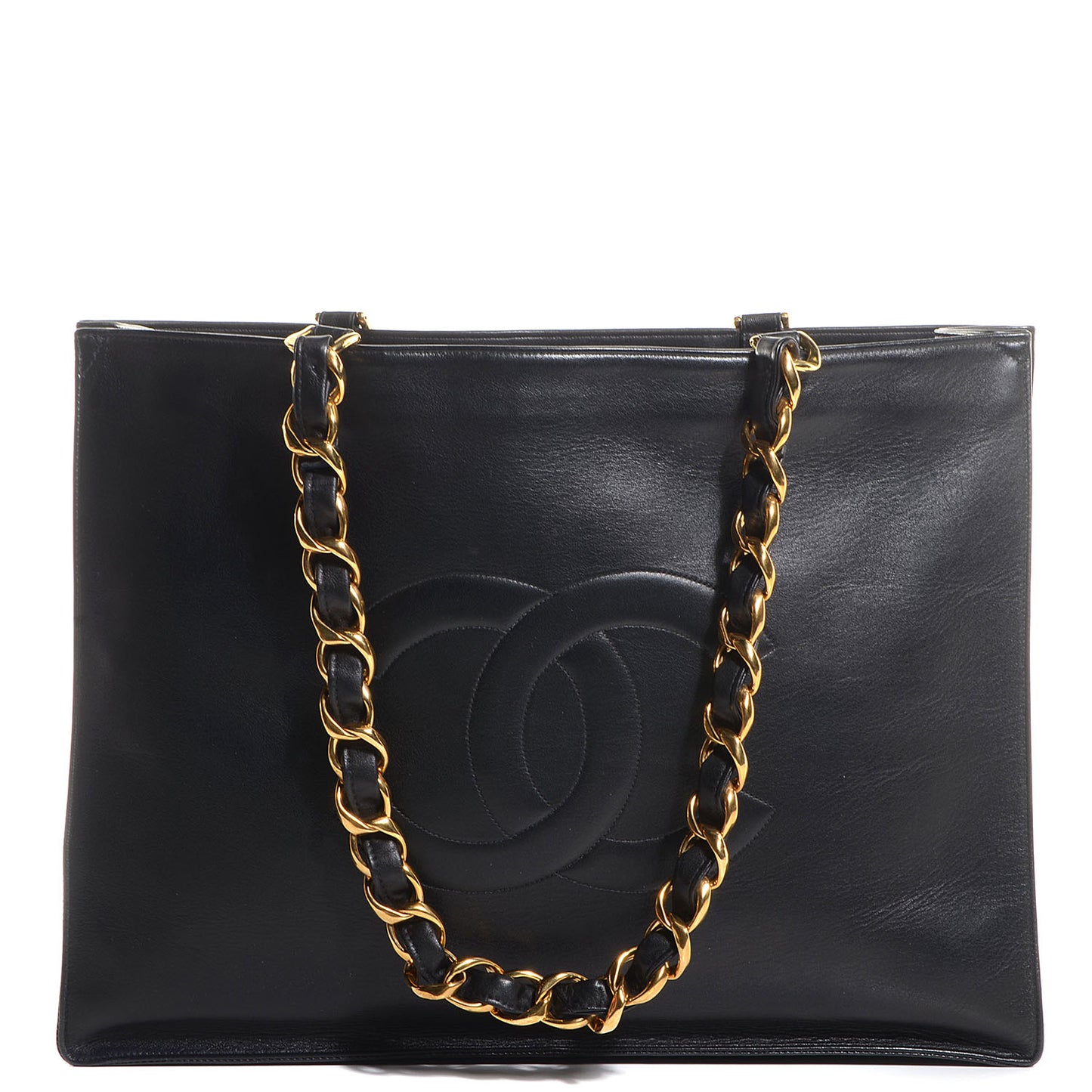 Lambskin Jumbo Shoulder Bag Black