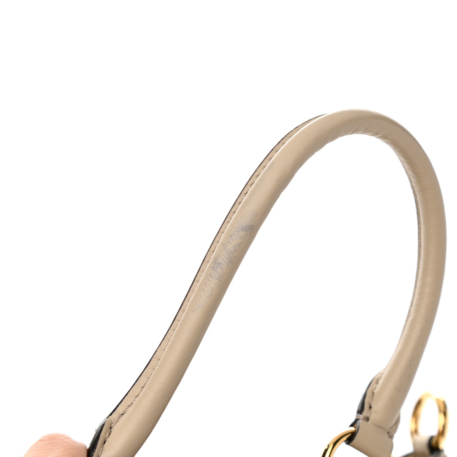 Fendi Vitello Grace King Karligraphy Chain Bucket Bag Nuvola Praline 13 of 13