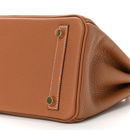 Hermes Togo Birkin 25 Gold 10 of 11