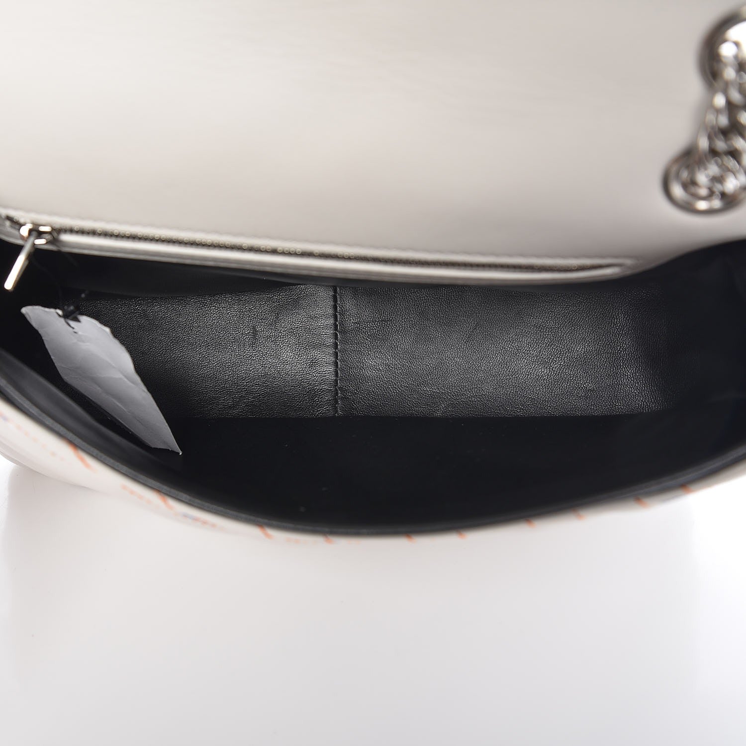 Balenciaga Calfskin Charms Logo Matelasse M BB Round Shoulder Bag Blanc Bleu Orange 5 of 6