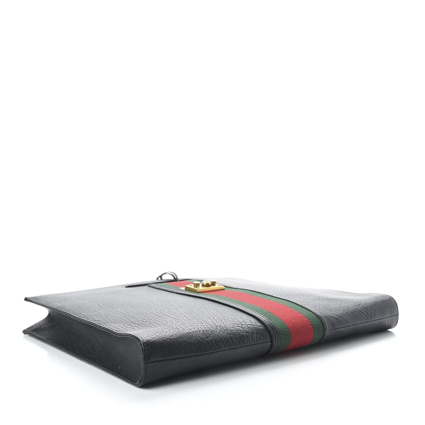 Calfskin Web Padlock Tote Black