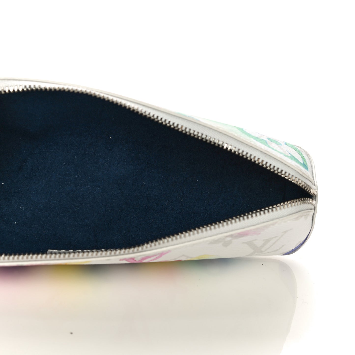 Monogram Watercolor Elizabeth Pencil Pouch Multicolor