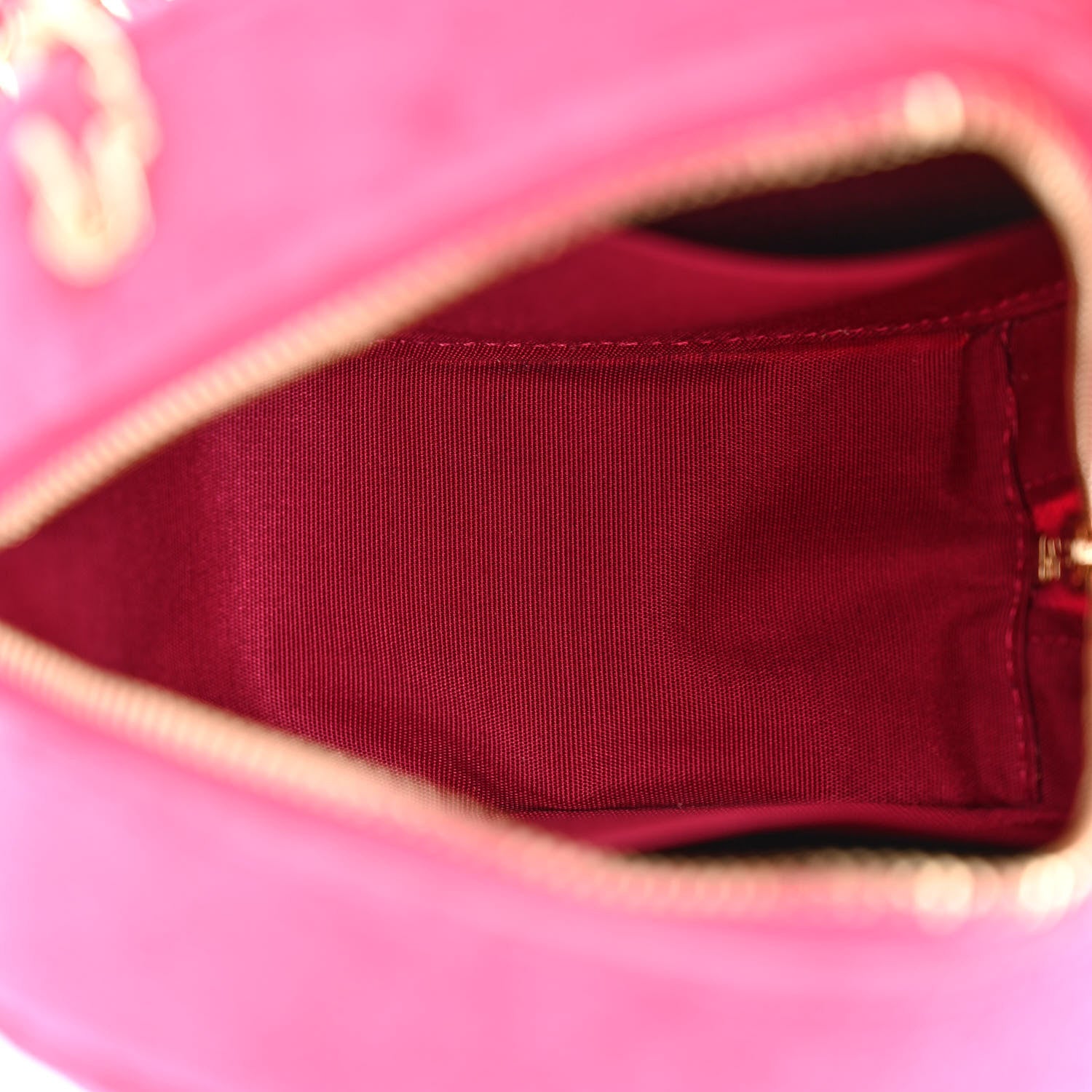 Chanel Velvet Round Quilted Pearl Crush Clutch With Chain Pink 5 of 11